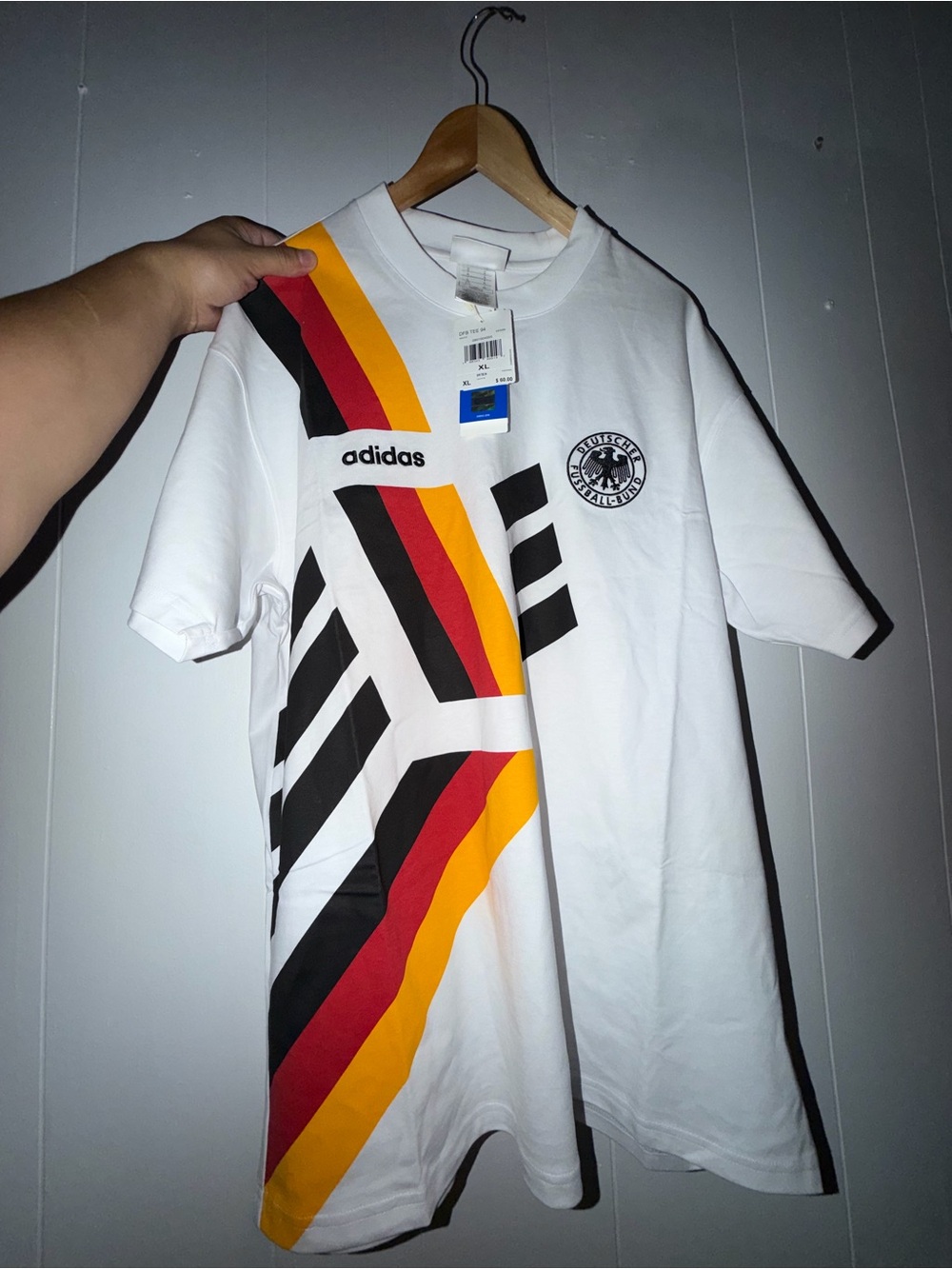 Men Adidas Germany T-Shirt Size XL
